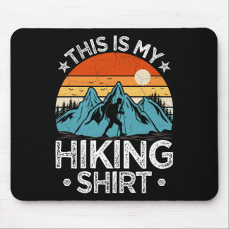 Mountain Hiking Adventure Vintage This Is My Hikin Mouse Pad