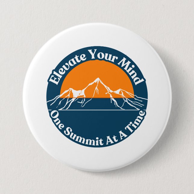 Mountain Hiking Button (Front)