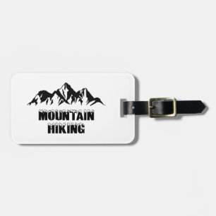 Mountain hiking luggage tag