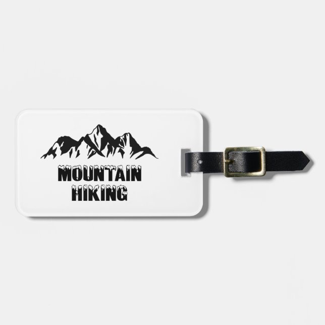 Mountain hiking luggage tag (Front Horizontal)