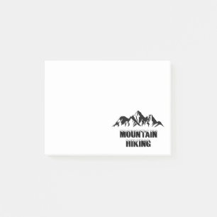 Mountain hiking post-it notes