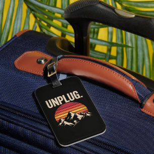 Mountain Hiking Unplug Luggage Tag
