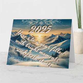 Mountain Horizons 2025: with personalised message Card