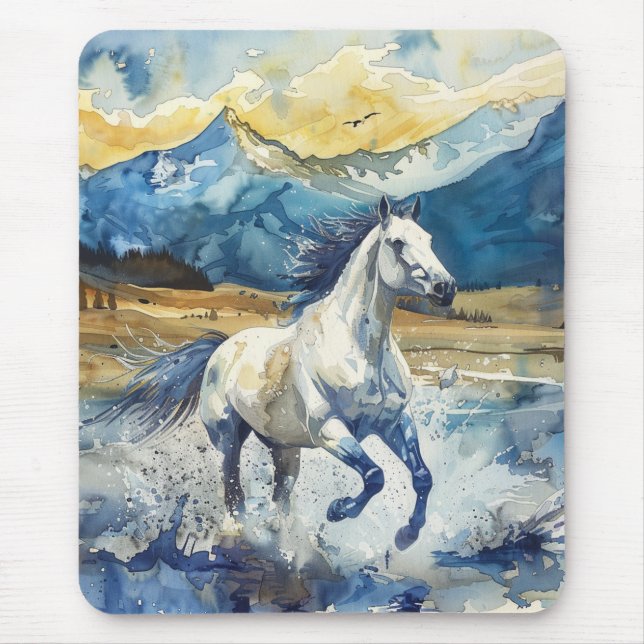Mountain Horse Mouse Pad (Front)