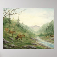 Mountain Horses Poster