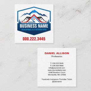 Mountain House Roofing Exteriors Business Card