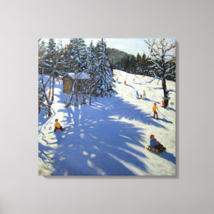 Mountain hut Morzine Canvas Print