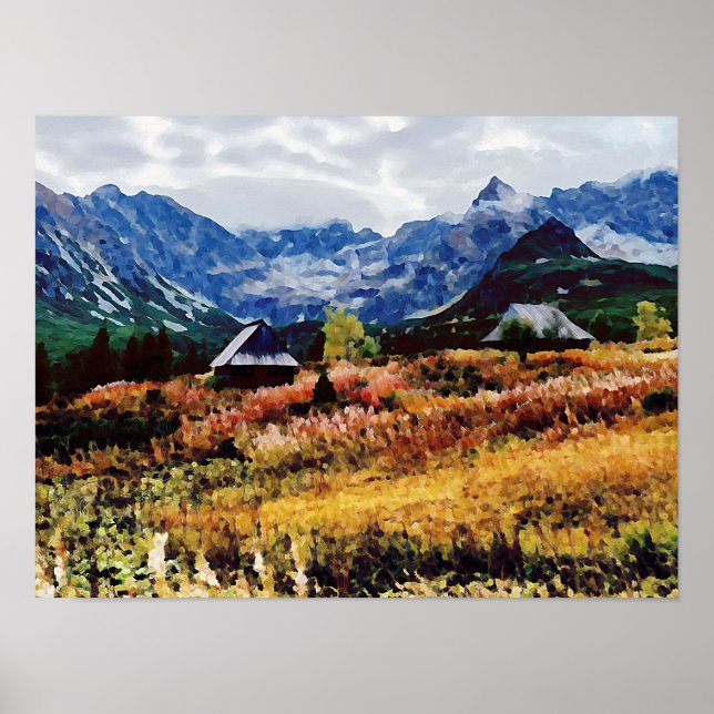 Mountain Hut Poster (Front)