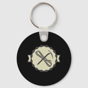 MOUNTAIN ICE CLIMBING ICON  Ice Wall Rock Climber  Keychain