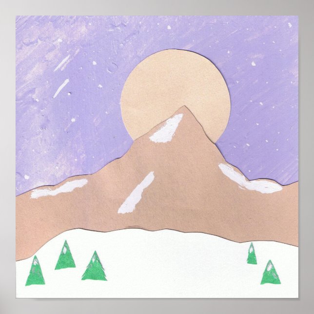 Mountain in Snow Poster (Front)