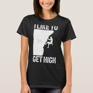 Mountain Indoor Bouldering Rock Climbing For Men W T-Shirt