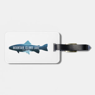 Mountain Island Lake North Carolina Fish Luggage Tag