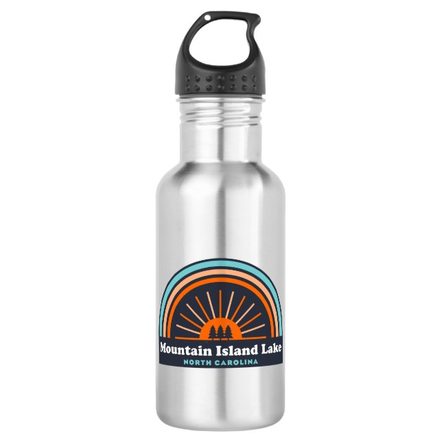 Mountain Island Lake North Carolina Rainbow 532 Ml Water Bottle (Front)