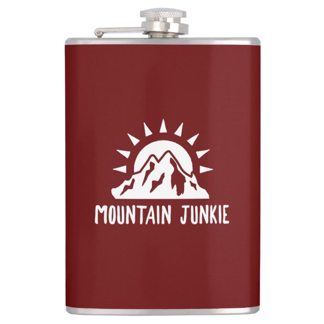 Mountain Junkie Hip Flask (Front)