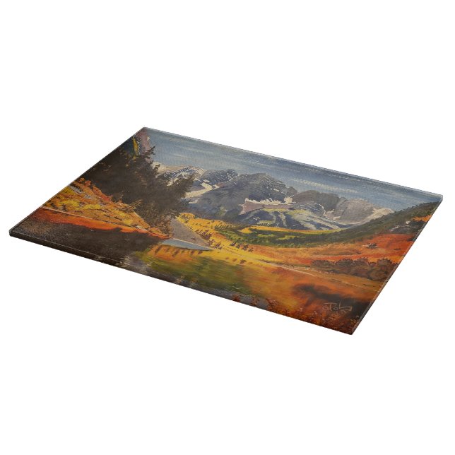 Mountain Lake, by Gary Poling  Cutting Board (Corner)
