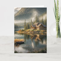 Mountain Lake Cabin For Father's Day