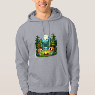 Mountain Lake Campfire Sweat à capuche