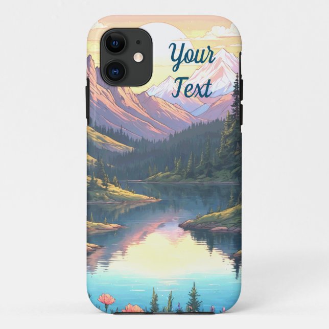 Mountain Lake Case-Mate iPhone Case (Back)