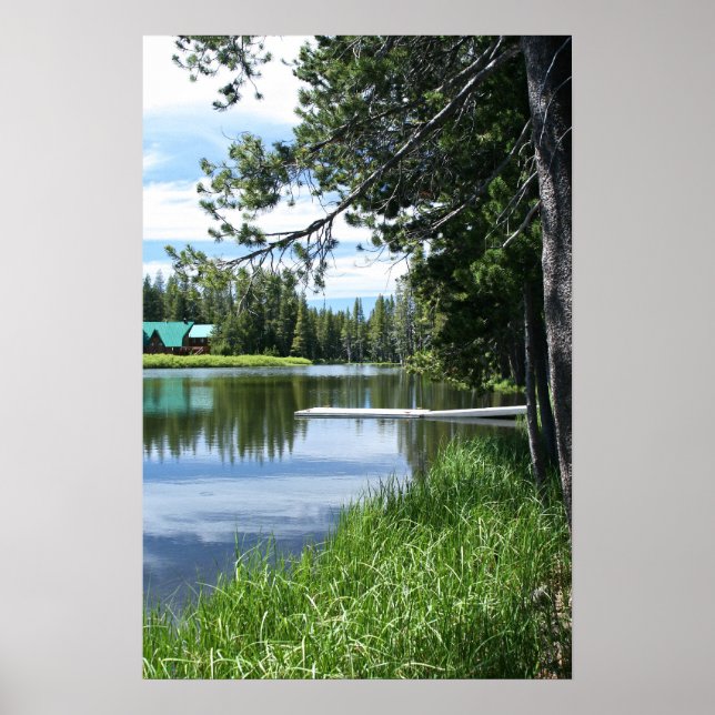 Mountain Lake, Dock Poster (Front)