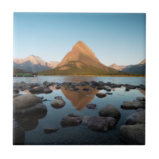 Mountain Lake | Glacier National Park Tile (Front)