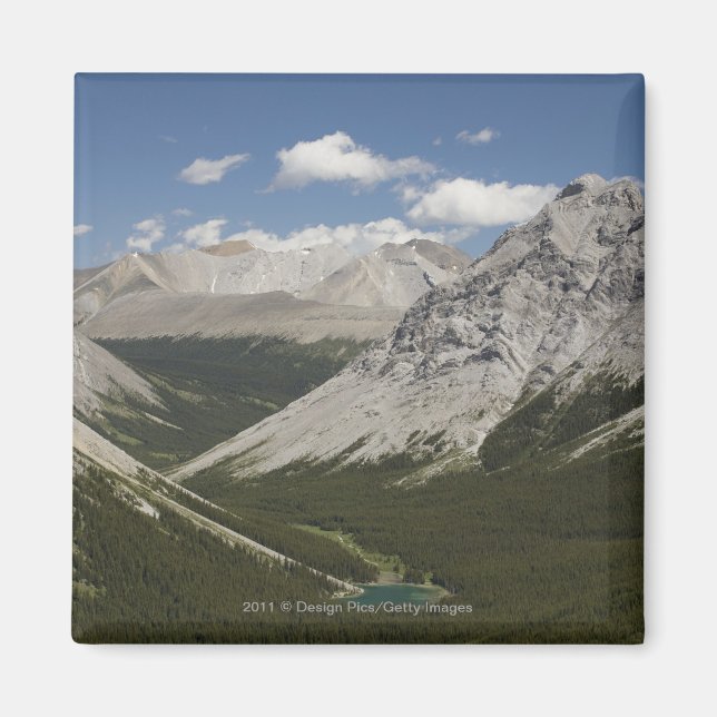 Mountain Lake In A Valley With Blue Sky Magnet (Front)