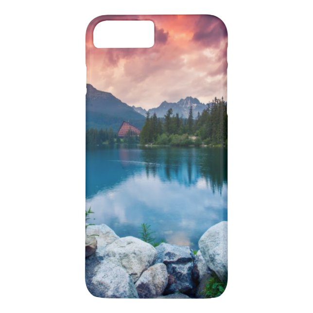 Mountain lake in National Park High Tatra 2 Case-Mate iPhone Case (Back)