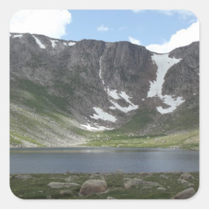 Mountain Lake on Mt. Evans in Colorado Square Sticker