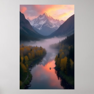 Mountain Lake Poster