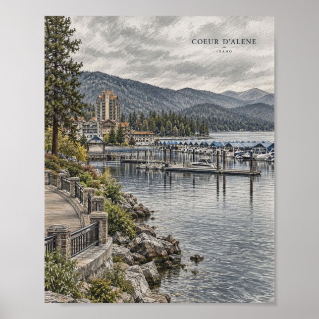 Mountain Lake Reflection Poster #116 (Front)