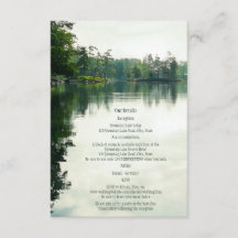 Mountain Lake reflection rustic wedding details