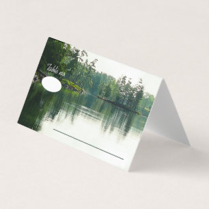 Mountain Lake Reflection Rustique mariages invités