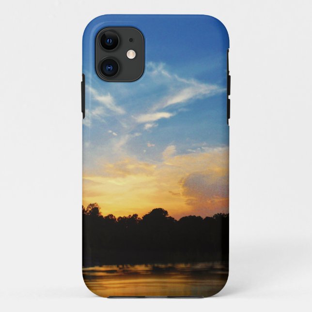 Mountain Lake Sunset Case-Mate iPhone Case (Back)