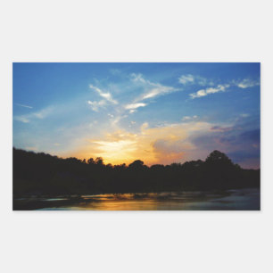 Mountain Lake Sunset Sticker