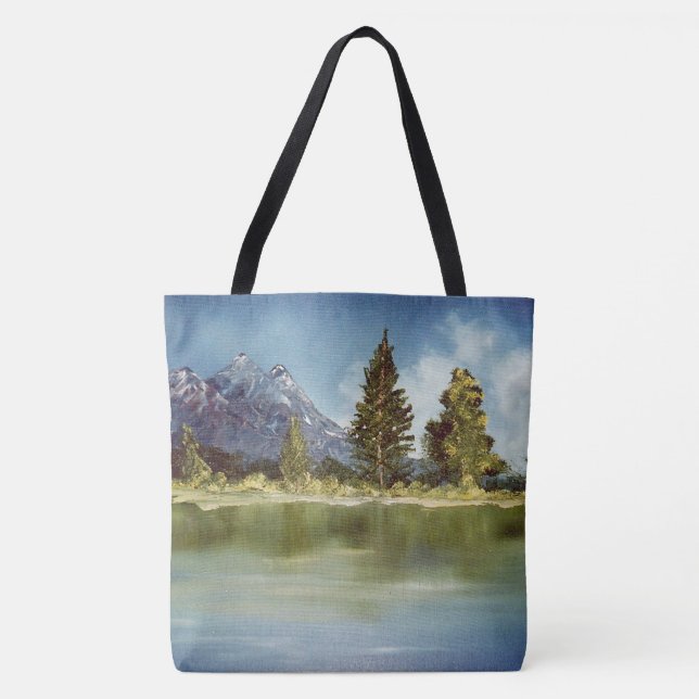 Mountain Lake Tote Bag (Front)