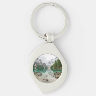 Mountain Lake View Keychain