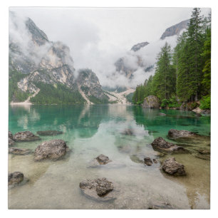Mountain Lake View Tile