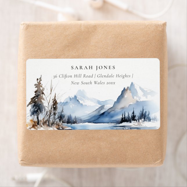Mountain Lake Winter Snow Landscape Address (Insitu)