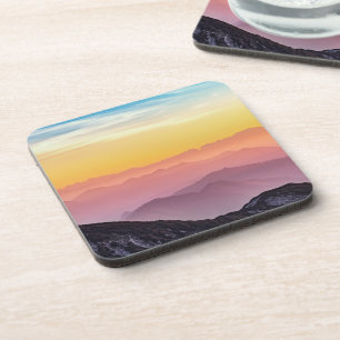 Mountain Landscape at Sunset Coaster
