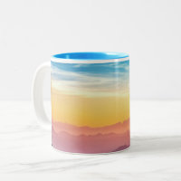 Mountain Landscape at Sunset 