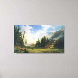 Mountain Landscape by Albert Bierstadt Canvas Print