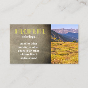 mountain landscape custom business card photo art