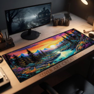 Mountain Landscape, Dreamy Design No. 328 Desk Mat