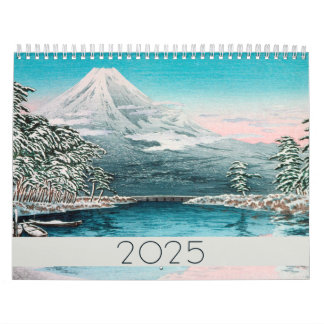 Mountain Landscape Fine Art 2024 Vintage Style Calendar