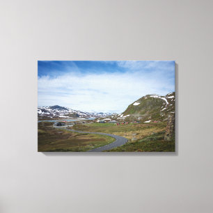Mountain landscape in Norway canvas print
