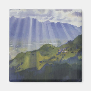 Mountain Landscape in Switzerland (Serebriakova) Magnet