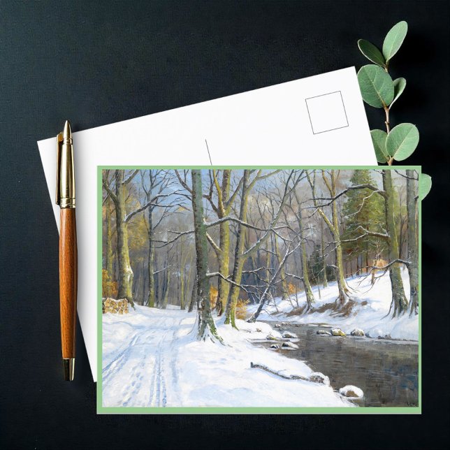 Mountain Landscape in Winter Holiday Postcard (Creator Uploaded)
