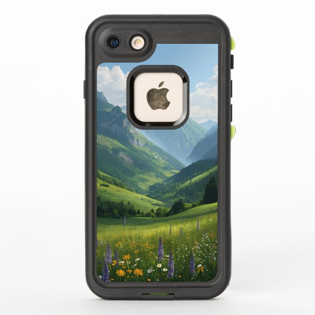 Mountain Landscape Phone Case – Scenic Alpine Desi (Back)