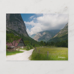 Mountain landscape photo postcard. Slovenia Postcard