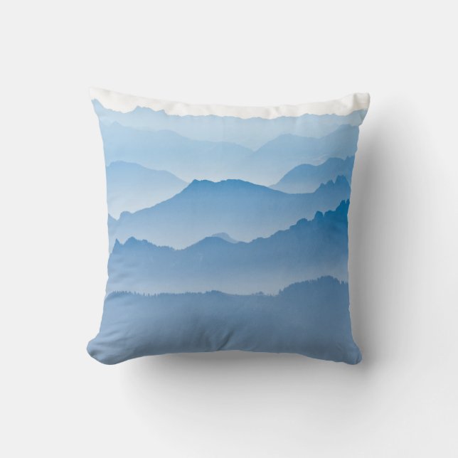 Mountain Landscape | Switzerland Throw Pillow (Front)