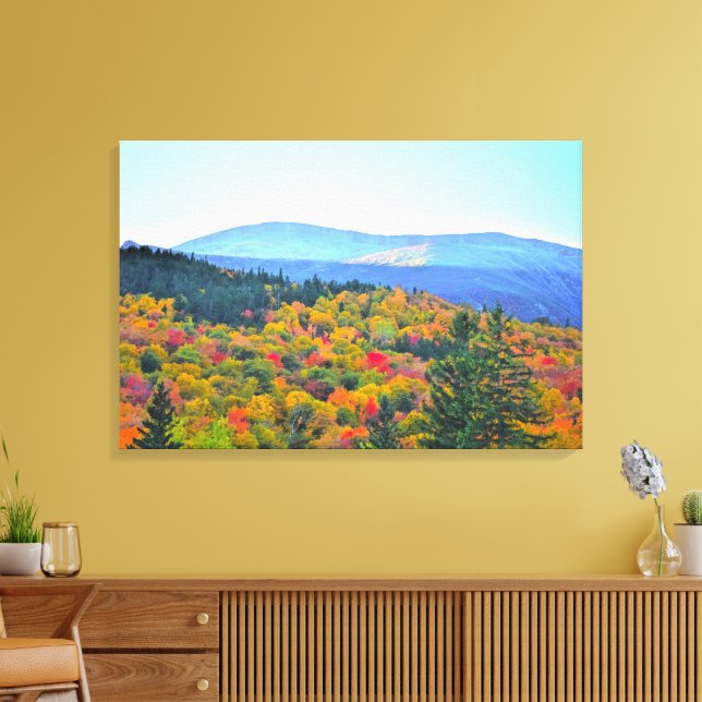 Mountain Light and Shadows Canvas Print (Insitu(LivingRoom))
